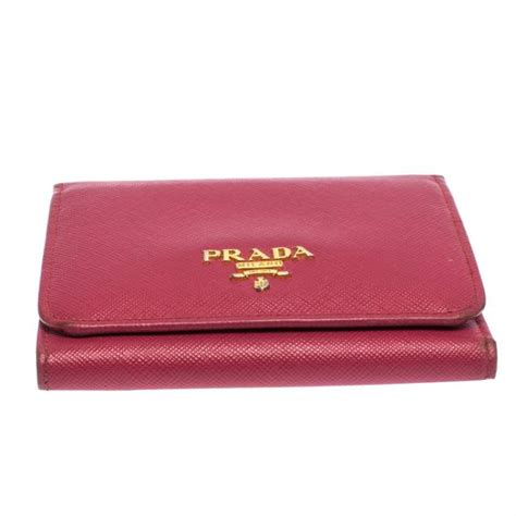 pink prada wallet